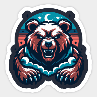 Cranky Bear Sticker